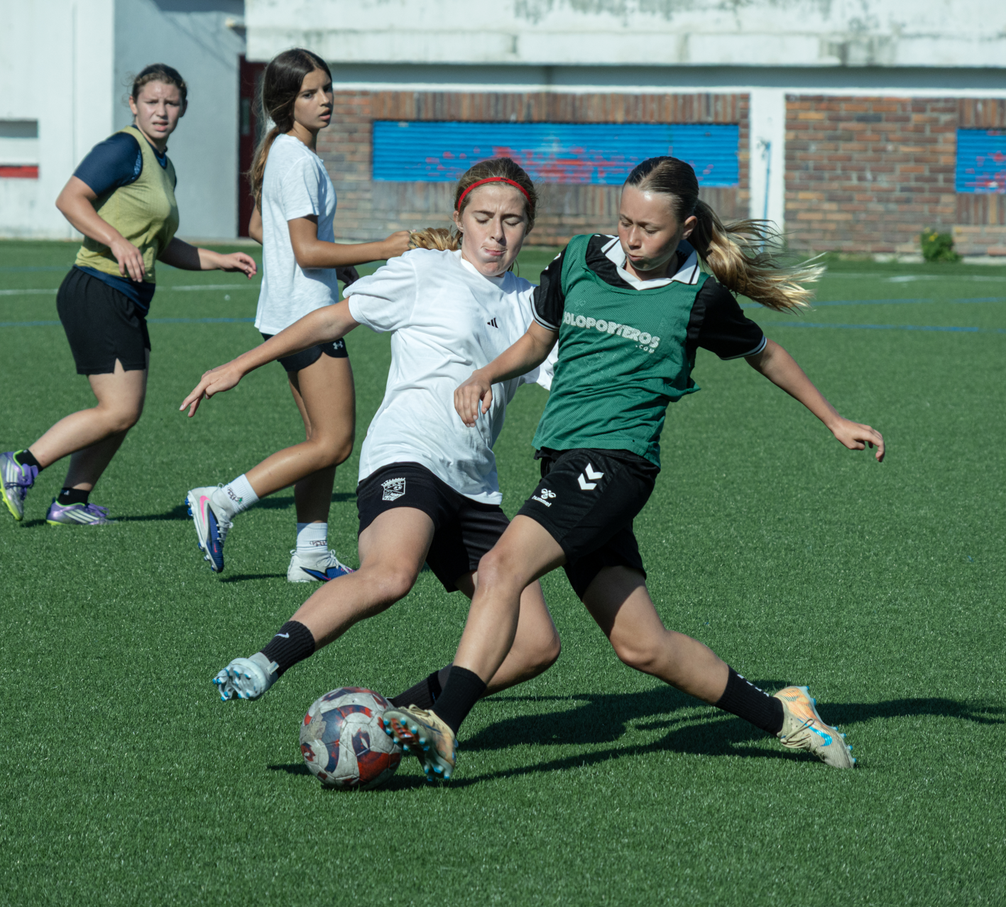 Jugadoras durante un entrenamiento